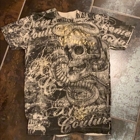 Men’s Size Large Extreme Couture Short Sleeve - Picture 1 of 3